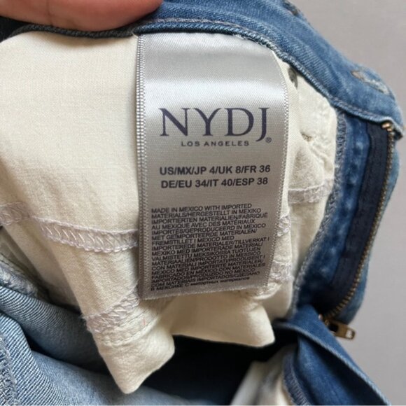 NYDJ Alina Ankle Light Blue Skinny Jeans Sz 4 - Picture 6 of 11